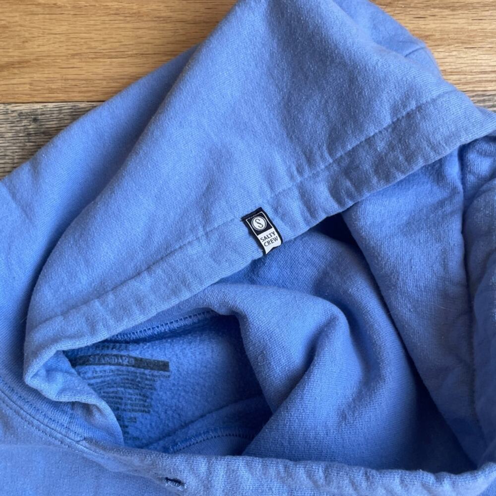 Salty Crew Blue Graphic Pullover Hoodie Sweatshirt Surf Skate Size Small - Picture 5 of 6